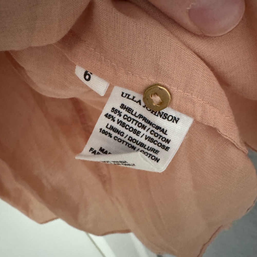 Ulla Johnson Ruffled Lace Blouse in Brown - Picture 2 of 3